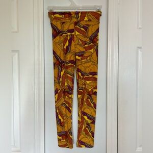 LuLaRoe Leggings with Burger Pattern